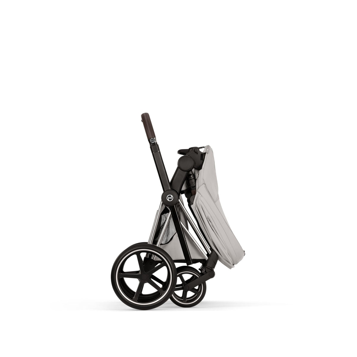 Cybex Priam Style Pushchair - City Grey with Chrome Brown Frame