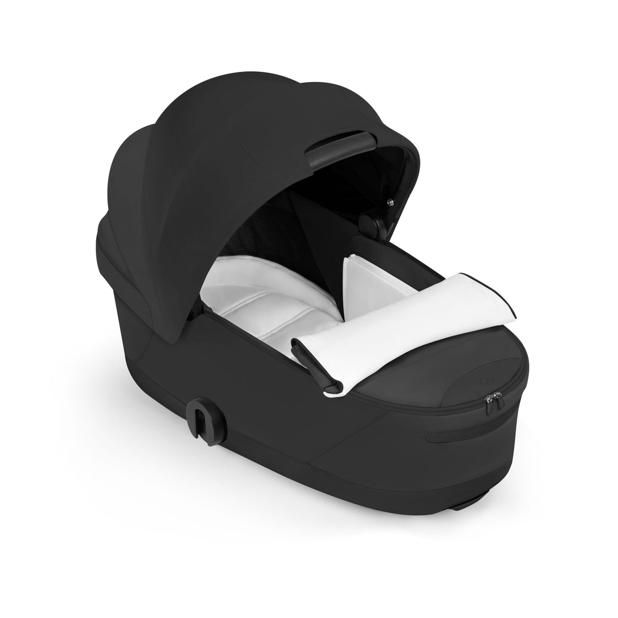 Cybex e-PRIAM Fold Cot Travel System Bundle - Style Sepia Black & Chrome Brown Frame