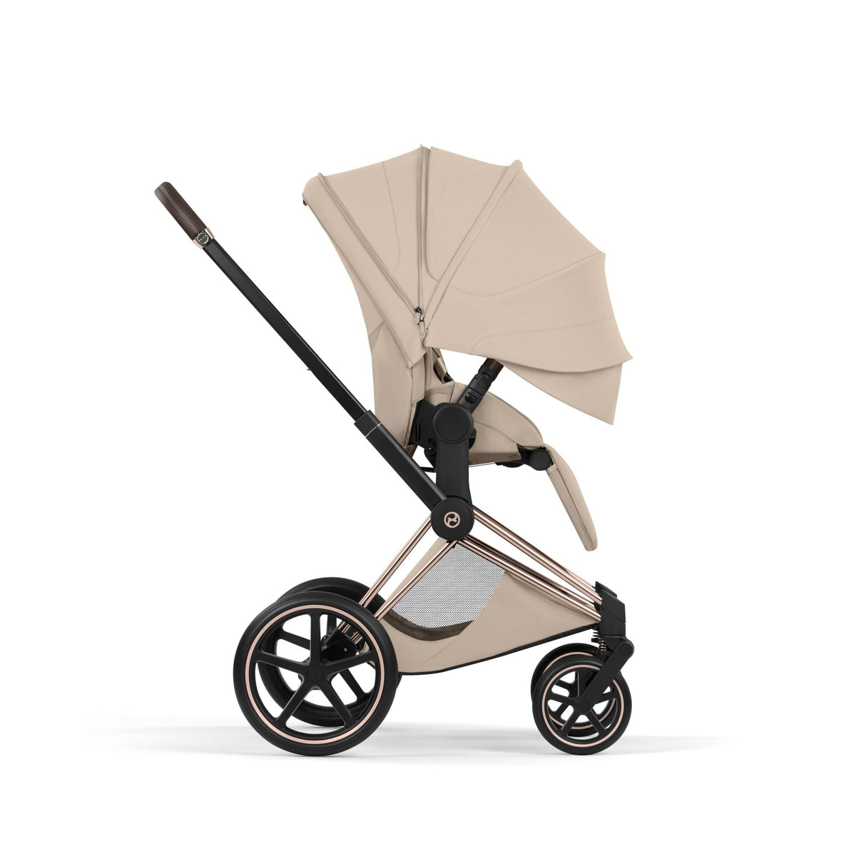 Cybex Priam Style Pushchair - Cozy Beige with Rose Gold Frame