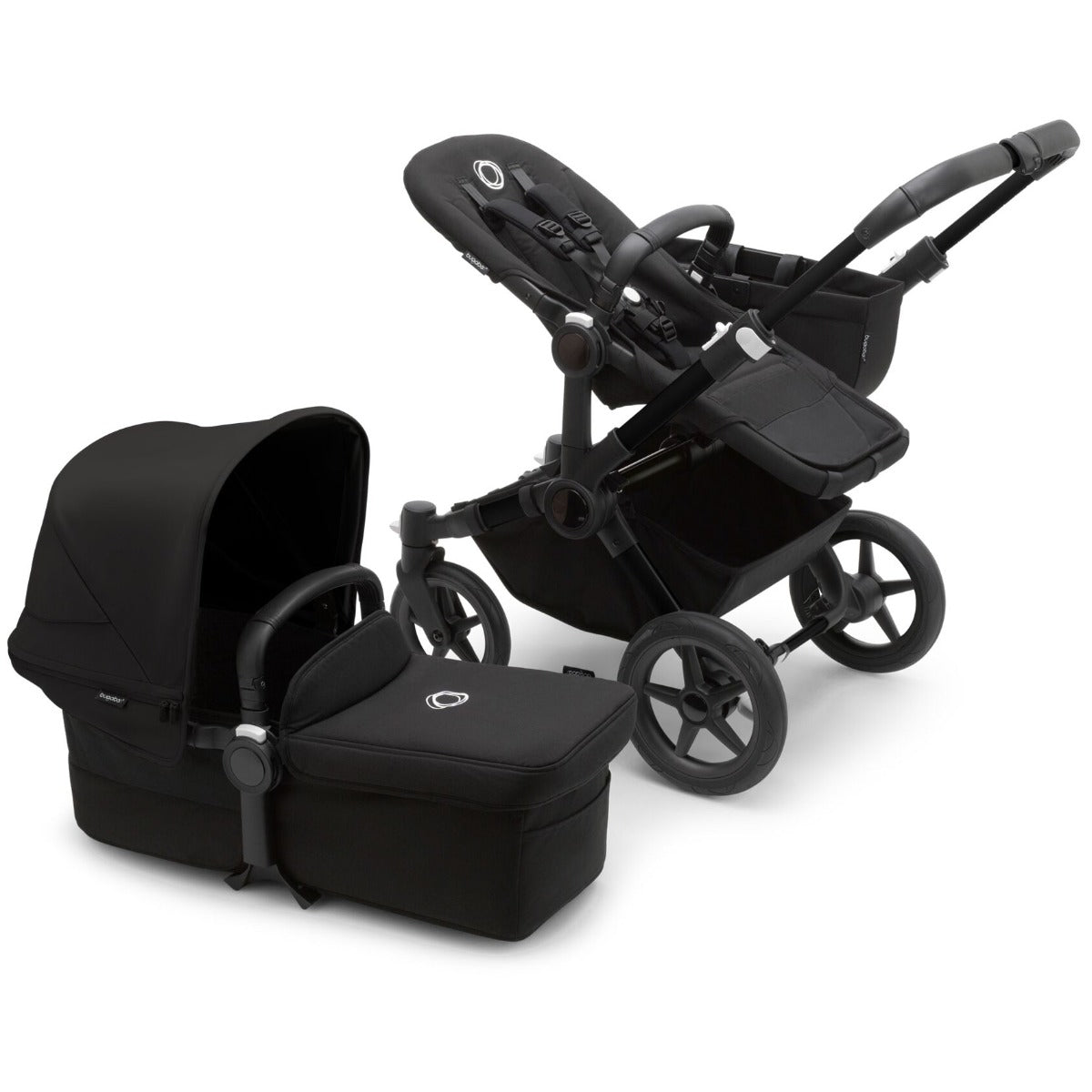 Bugaboo Donkey 5 Mono with Otter 360 Travel System - Midnight Black