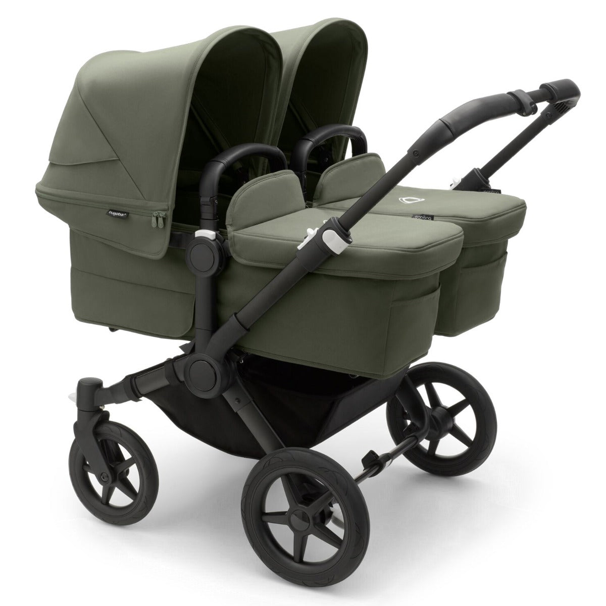 Bugaboo Donkey 5 Twin with Maxi-Cosi Cabriofix iSize Travel System - Forest Green