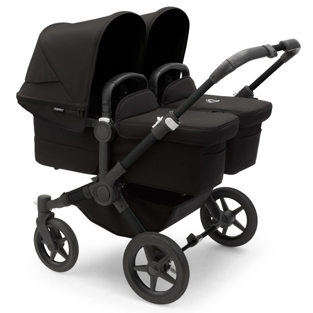 Bugaboo Donkey 5 Twin with Cybex Cloud T Travel System - Midnight Black