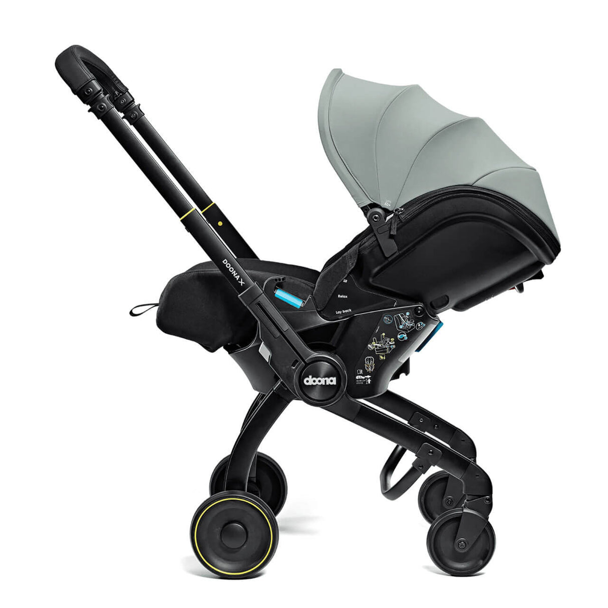 Doona X Infant Car Seat Stroller + IsoFix Base - Dusty Sage