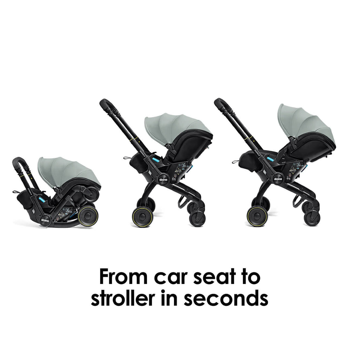 Doona X Infant Car Seat Stroller + IsoFix Base - Dusty Sage