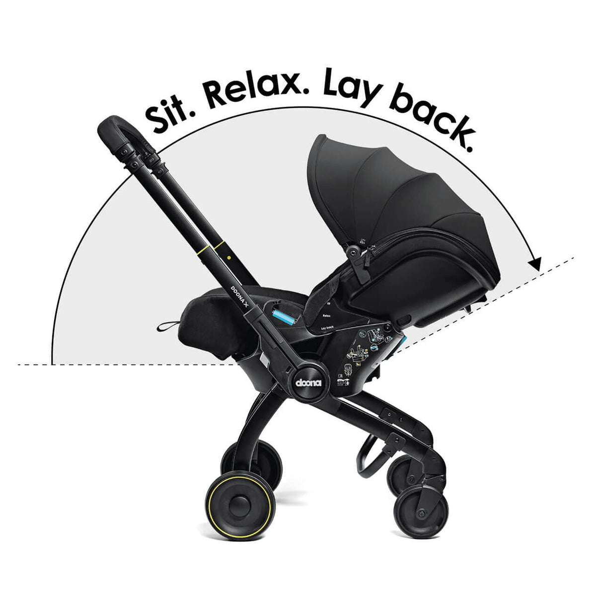 Doona X Infant Car Seat Stroller - Nitro Black