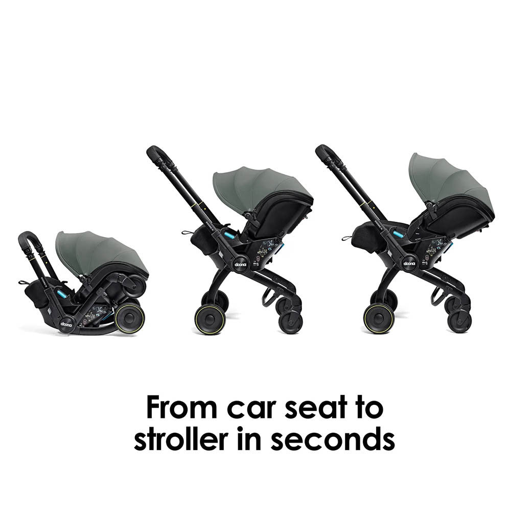 Doona X Infant Car Seat Stroller + IsoFix Base - Slate Green
