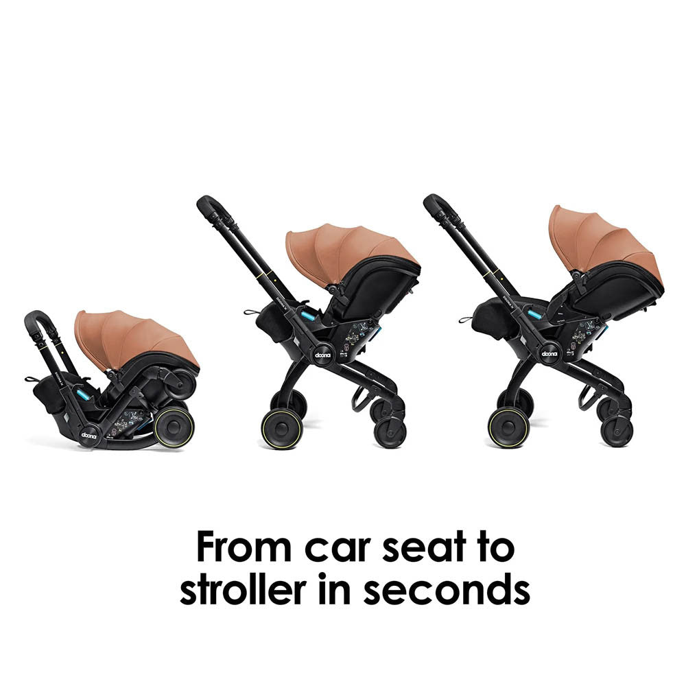 Doona X Infant Car Seat Stroller + IsoFix Base - Terracotta