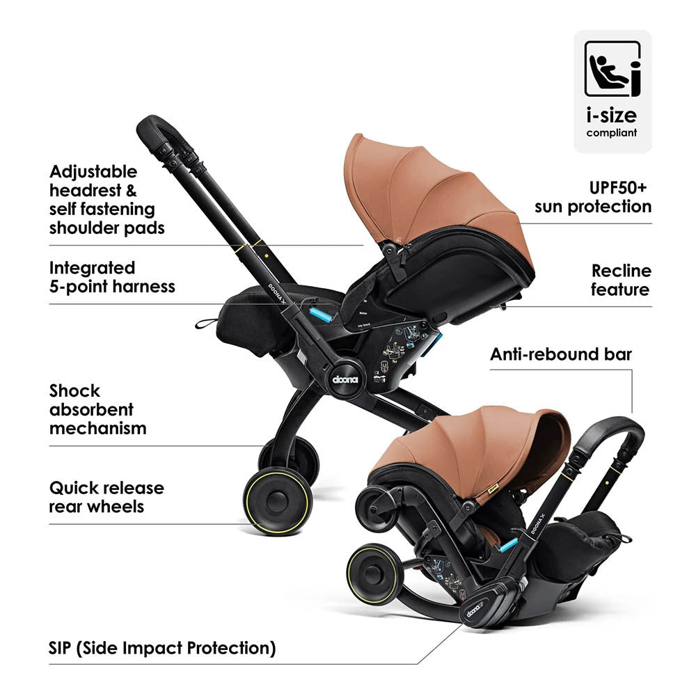 Doona X Infant Car Seat Stroller - Terracotta