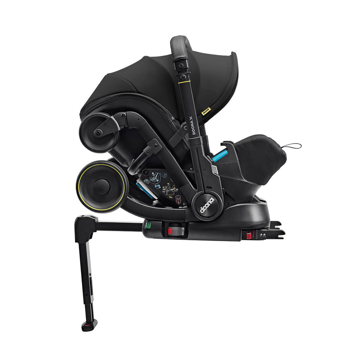 Doona X Infant Car Seat Stroller + IsoFix Base - Nitro Black