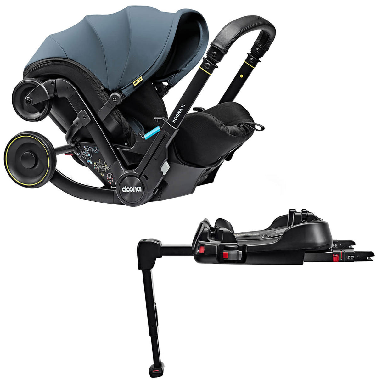 Doona X Infant Car Seat Stroller + IsoFix Base - Ocean Blue