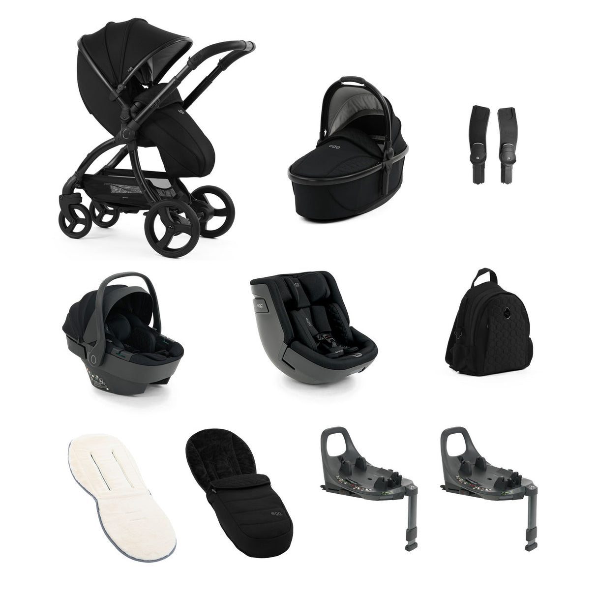 Egg 3 Ultimate Shell 360 Travel System Bundle - Panther