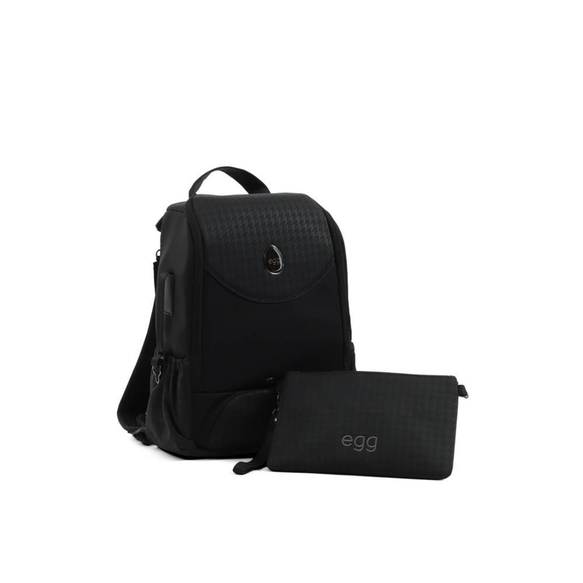 Egg 3 Backpack Special Edition Changing Bag - Houndstooth Black