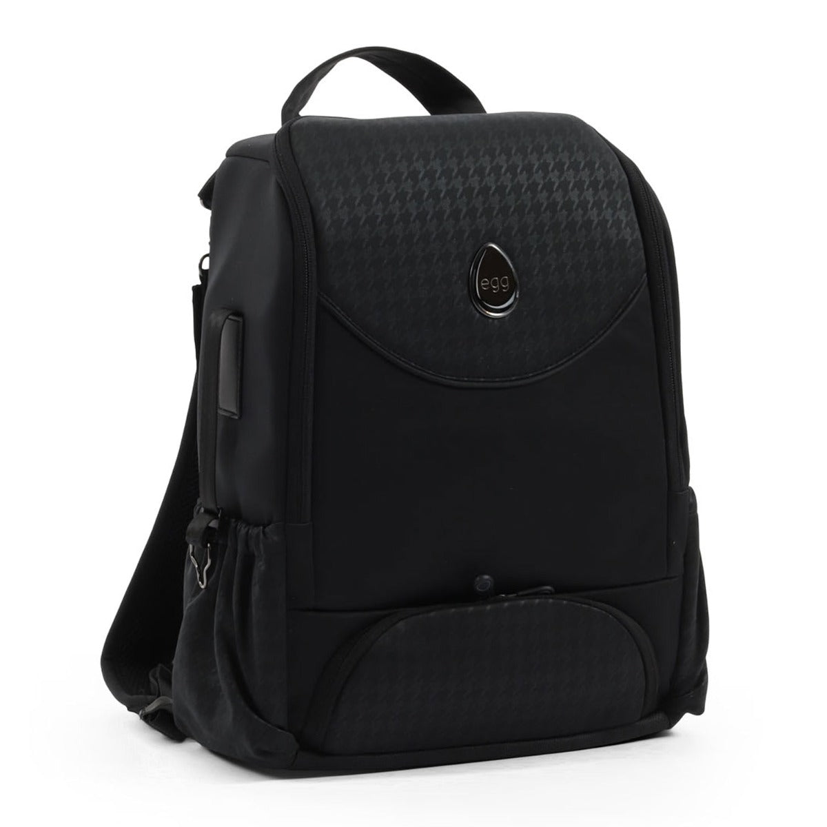 Egg 3 Backpack Special Edition Changing Bag - Houndstooth Black