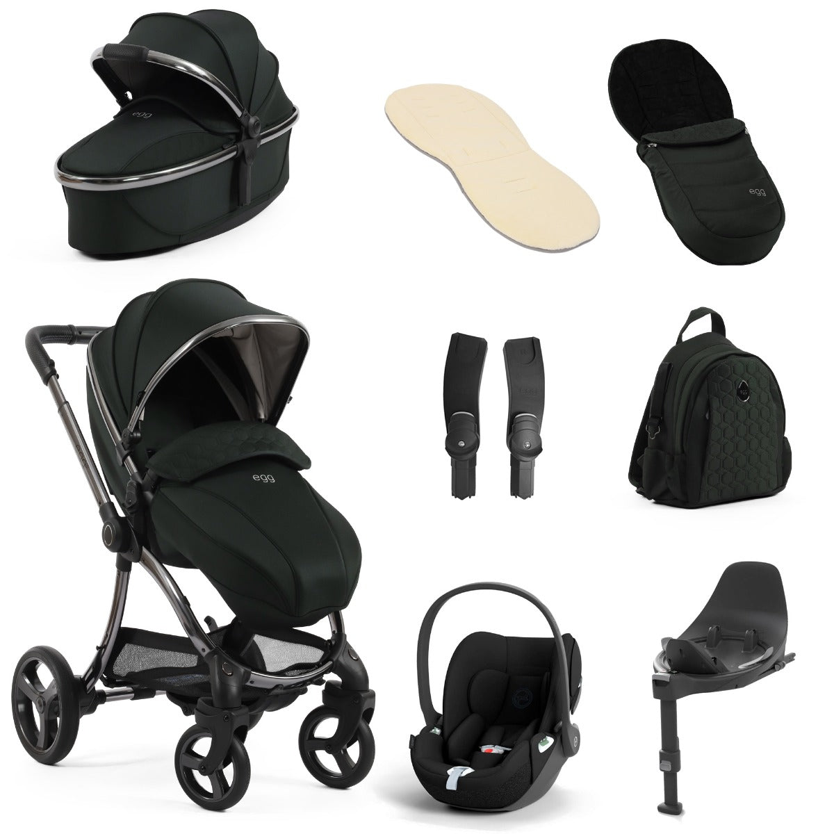 Egg 3 Luxury Cybex Cloud T i-Size Travel System Bundle - Black Olive