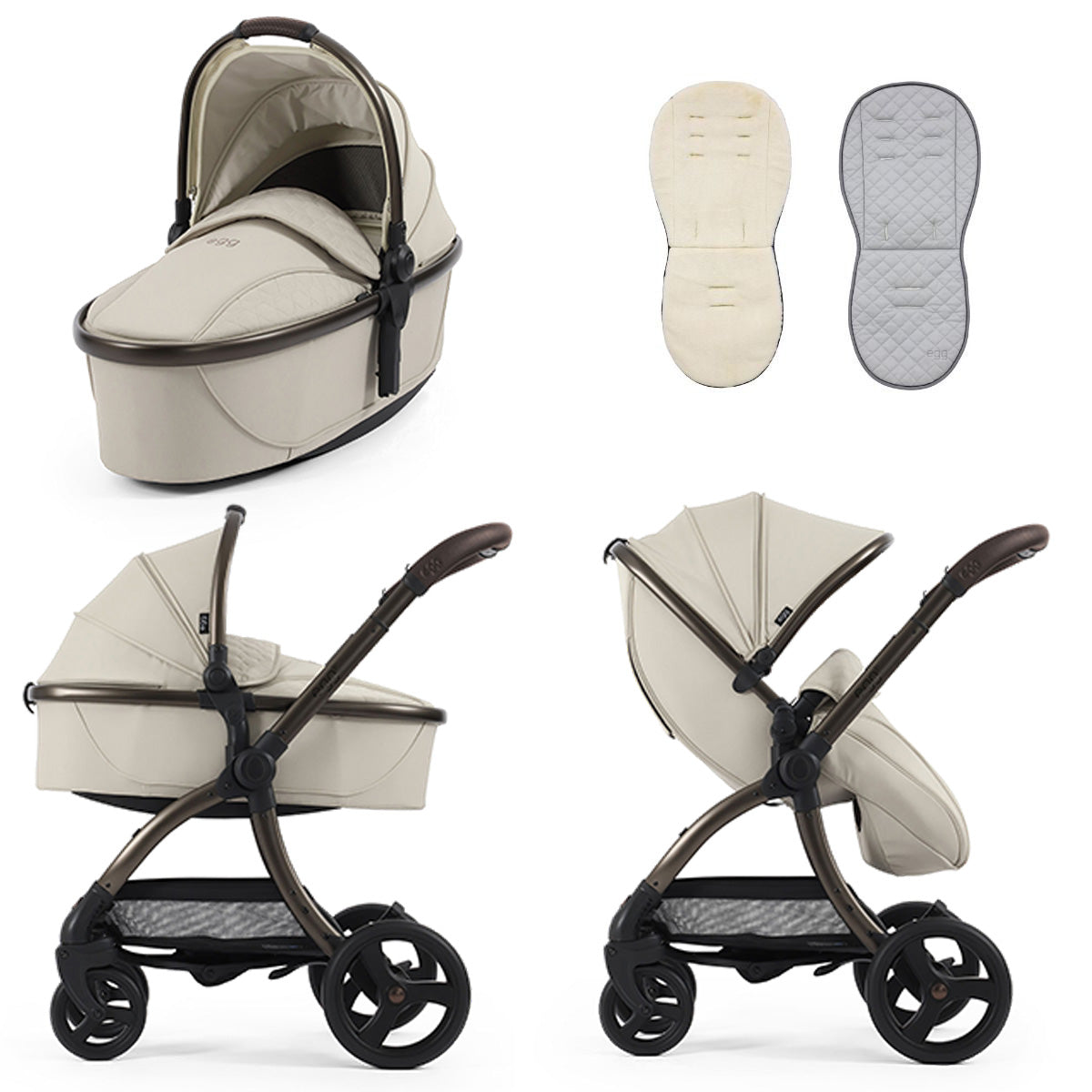Egg 3 Luxury Cybex Cloud T i-Size Travel System Bundle - Cashmere