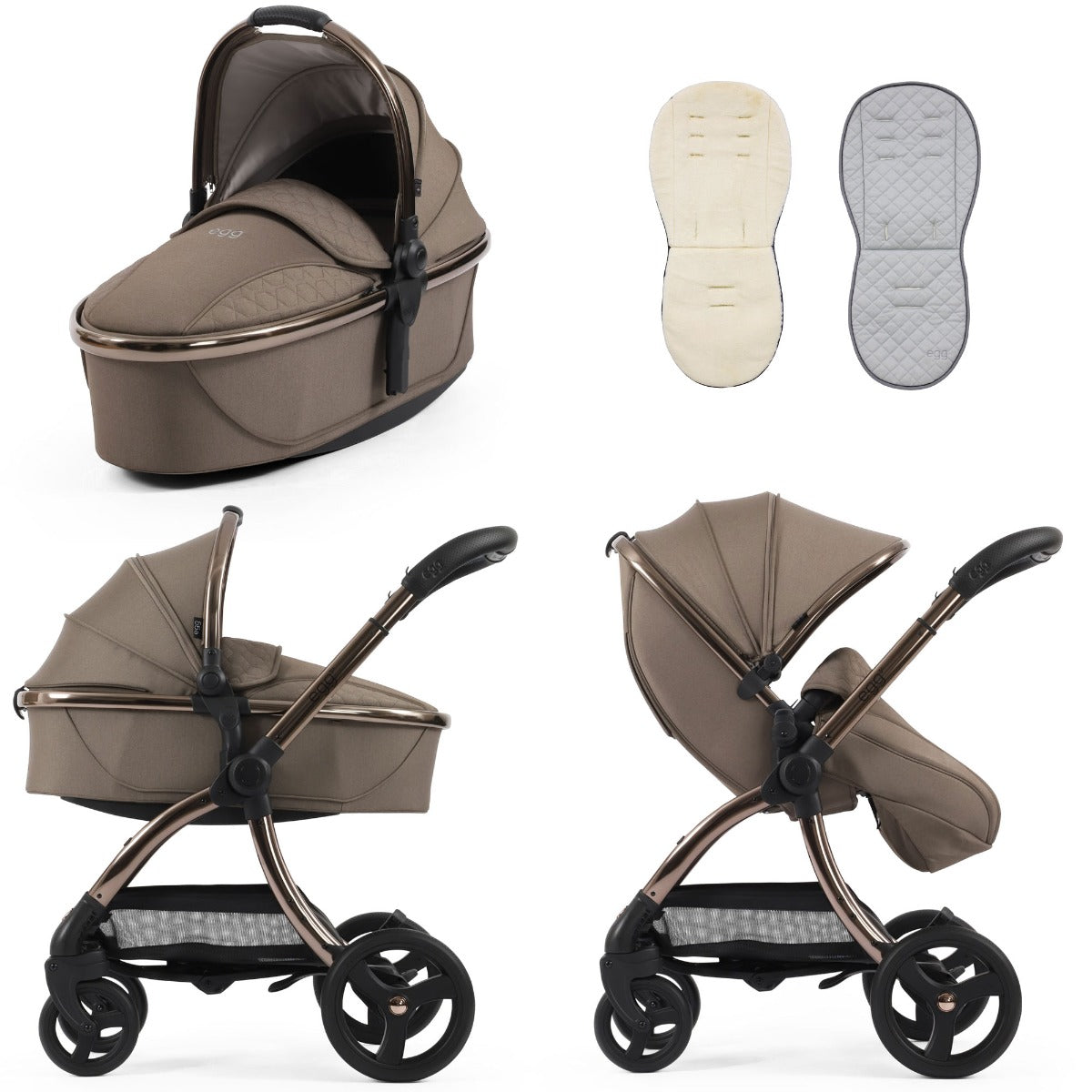 Egg 3 Stroller and Carrycot - Mink