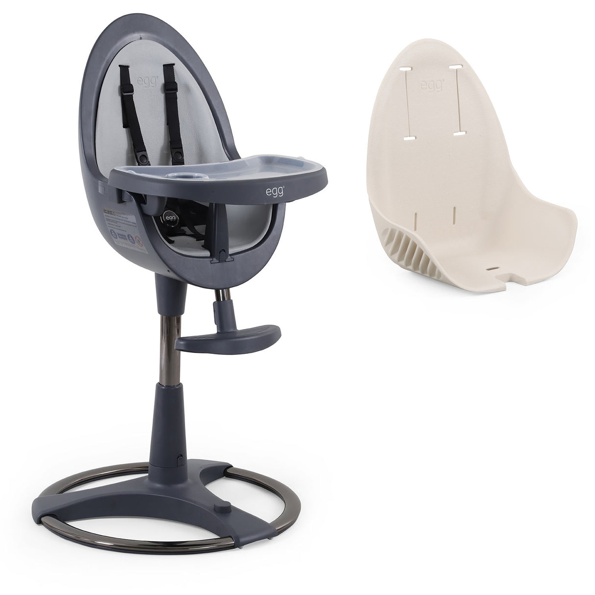 Egg Home Highchair - Grey