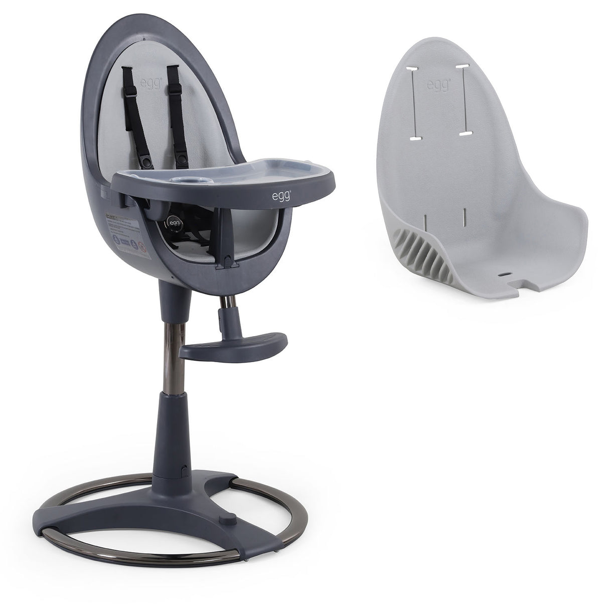 Egg Home Highchair - Grey