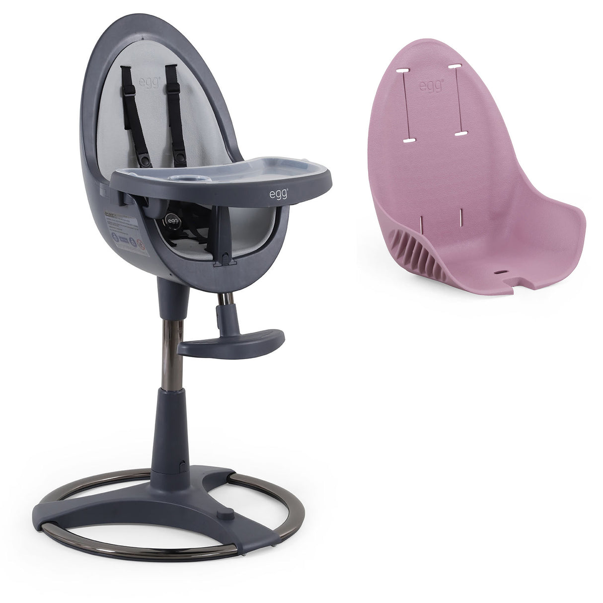 Egg Home Highchair - Grey