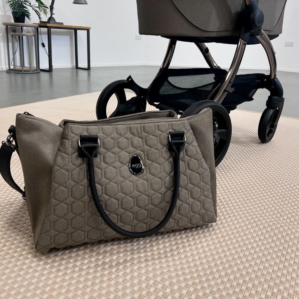 Egg 3 Overnight Bag Special Edition - Houndstooth Black