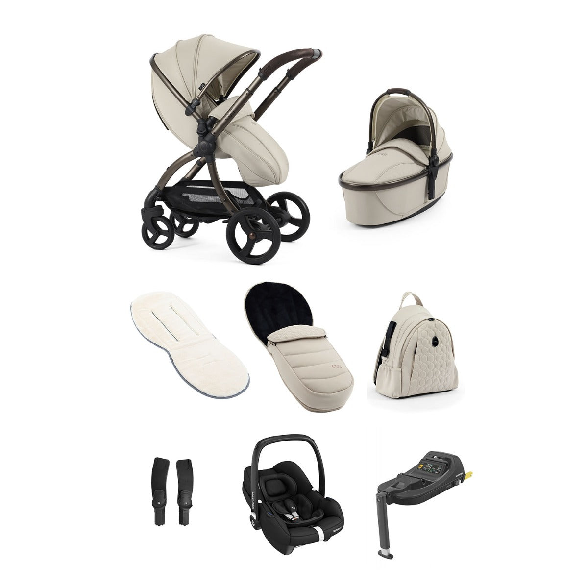 Egg 3 Luxury Maxi-Cosi Cabriofix i-Size Travel System Bundle - Cashmere