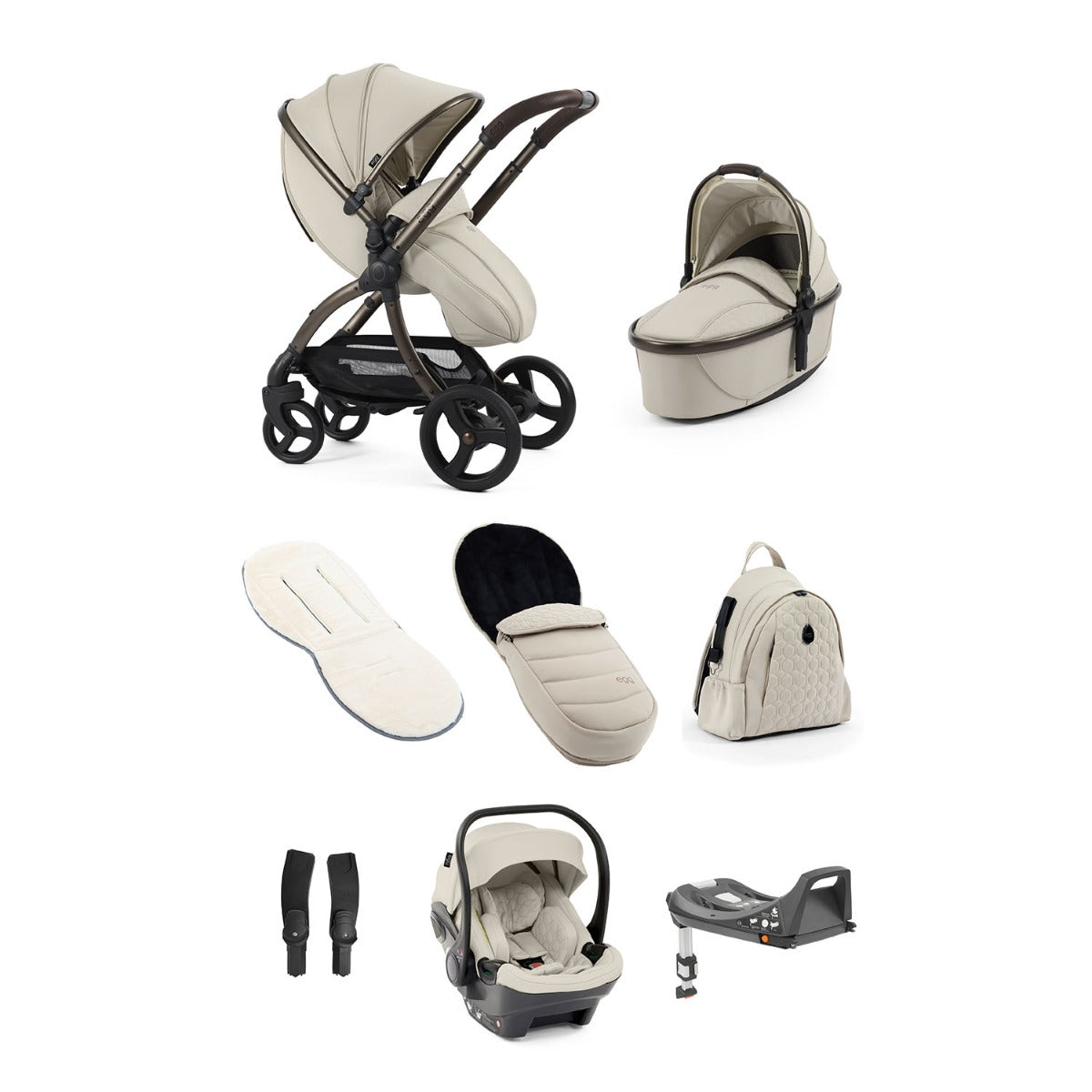 Egg 3 Luxury Shell i-Size Travel System Bundle - Cashmere