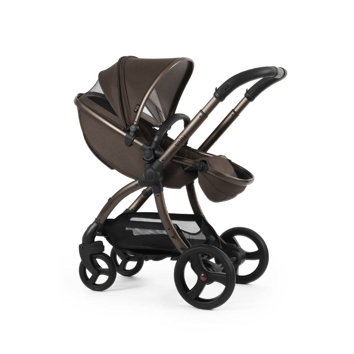 Egg 3 Ultimate Shell 360 Car Seat & Nursery Essentials Bundle - Chocolate Velvet