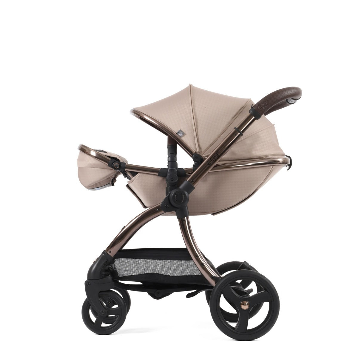 Egg 3 Luxury Maxi-Cosi Cabriofix i-Size Special Edition Travel System Bundle - Houndstooth Almond
