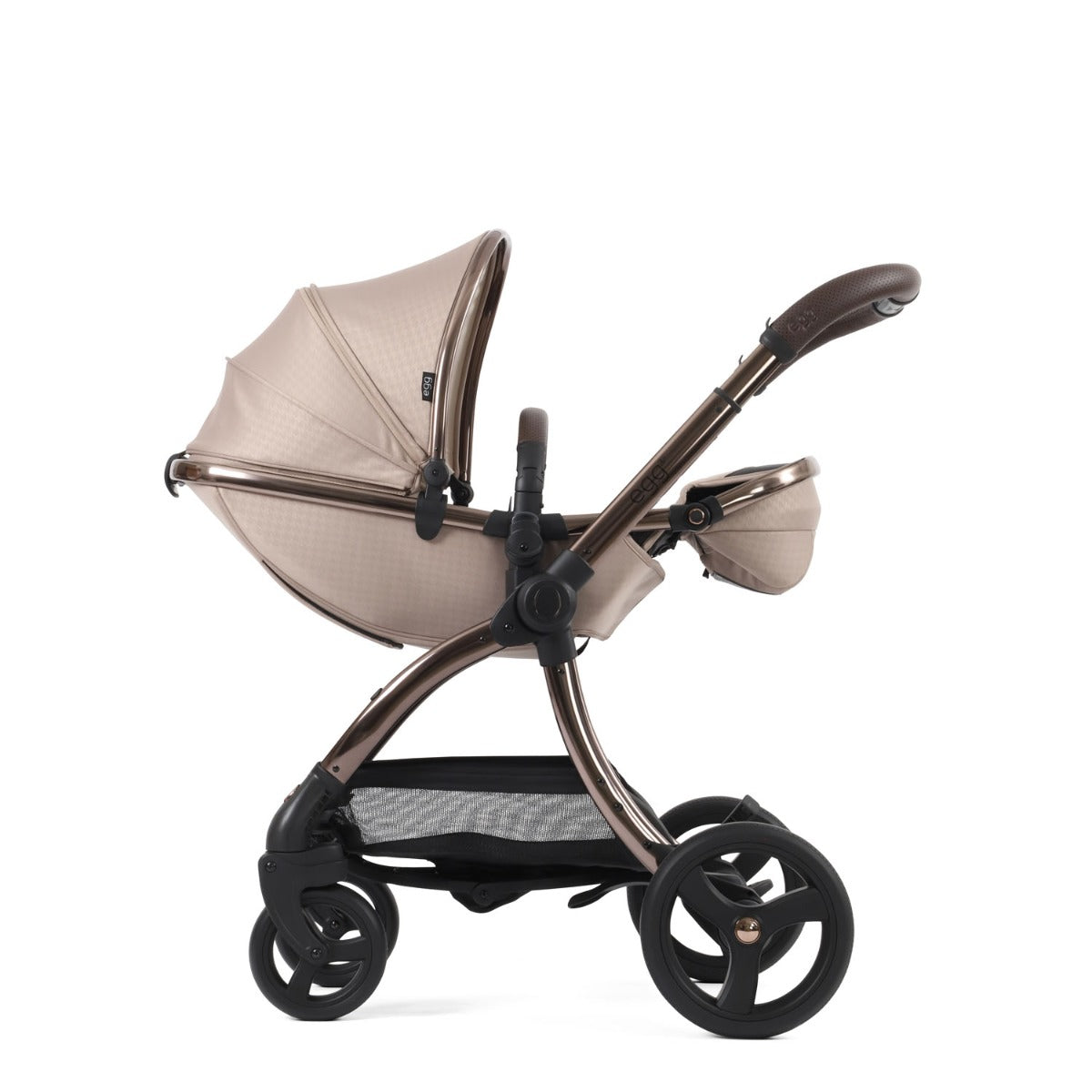 Egg 3 Luxury Shell i-Size Special Edition Travel System Bundle - Houndstooth Almond