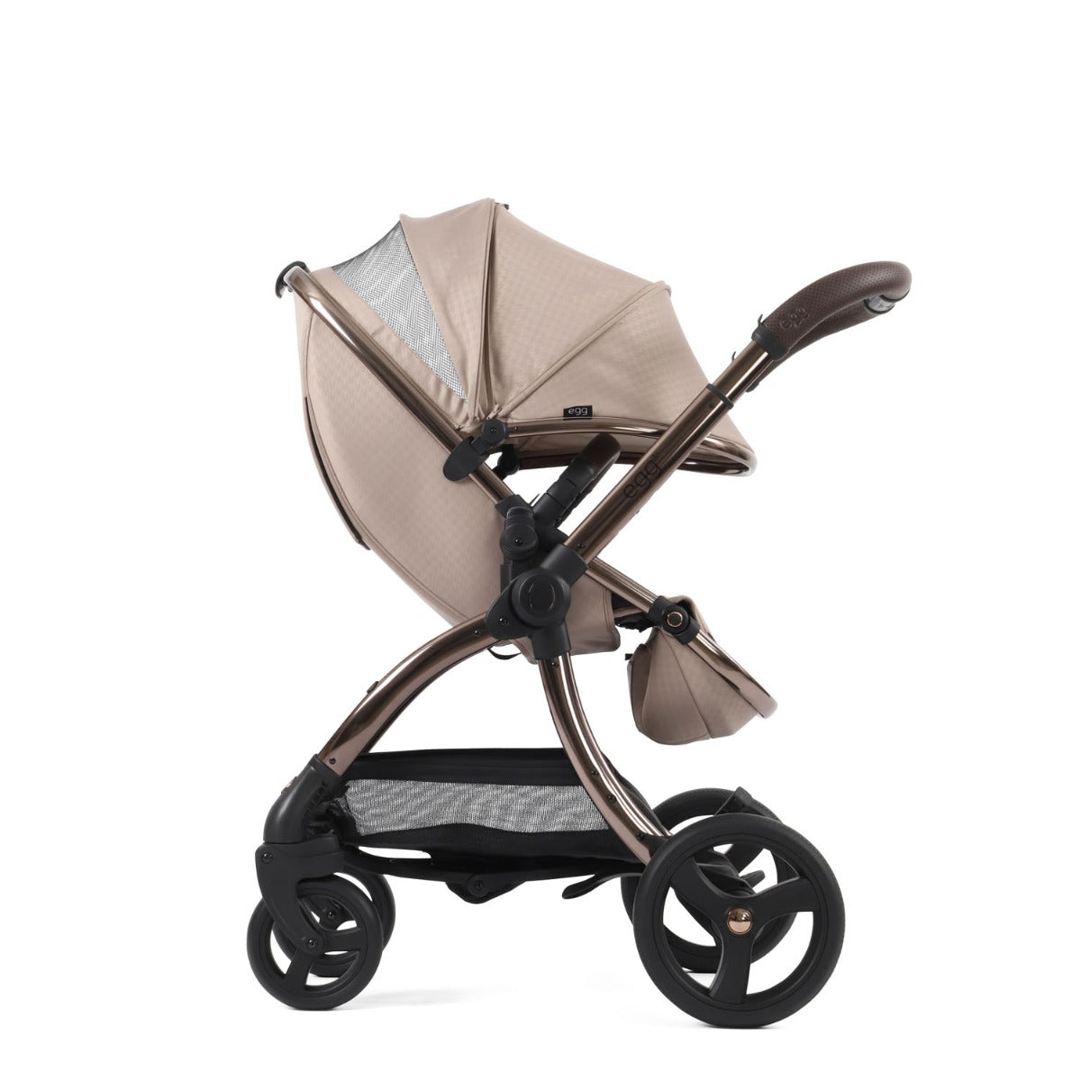 Egg 3 Luxury Maxi-Cosi Pebble 360 i-Size Special Edition Travel System Bundle - Houndstooth Almond