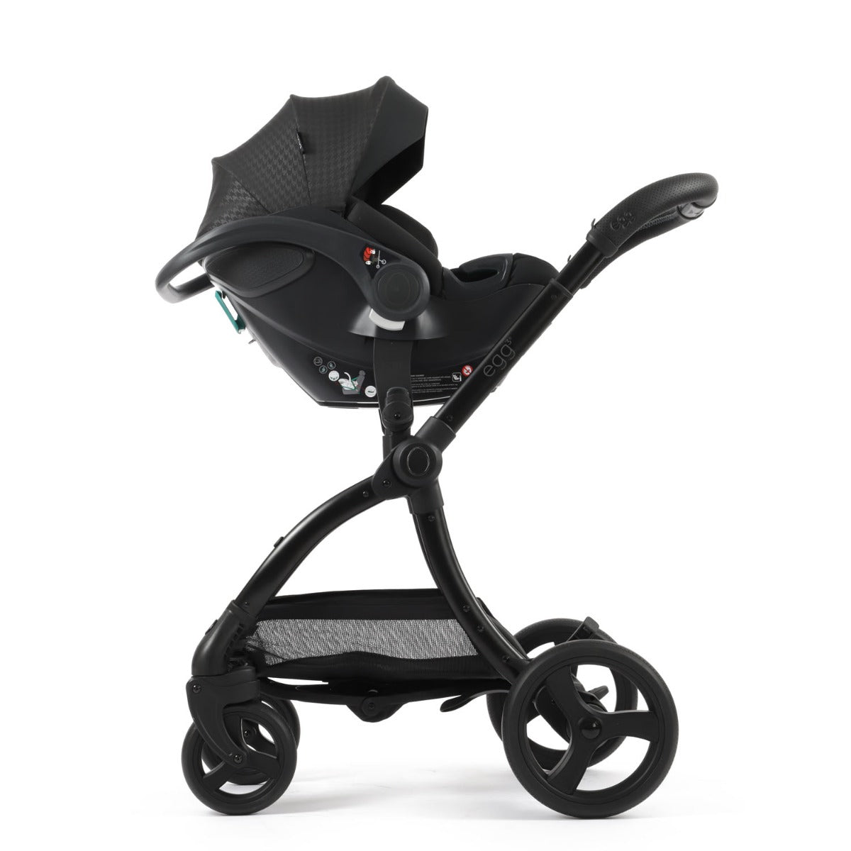 Egg 3 Luxury Shell i-Size Special Edition Travel System Bundle - Houndstooth Black