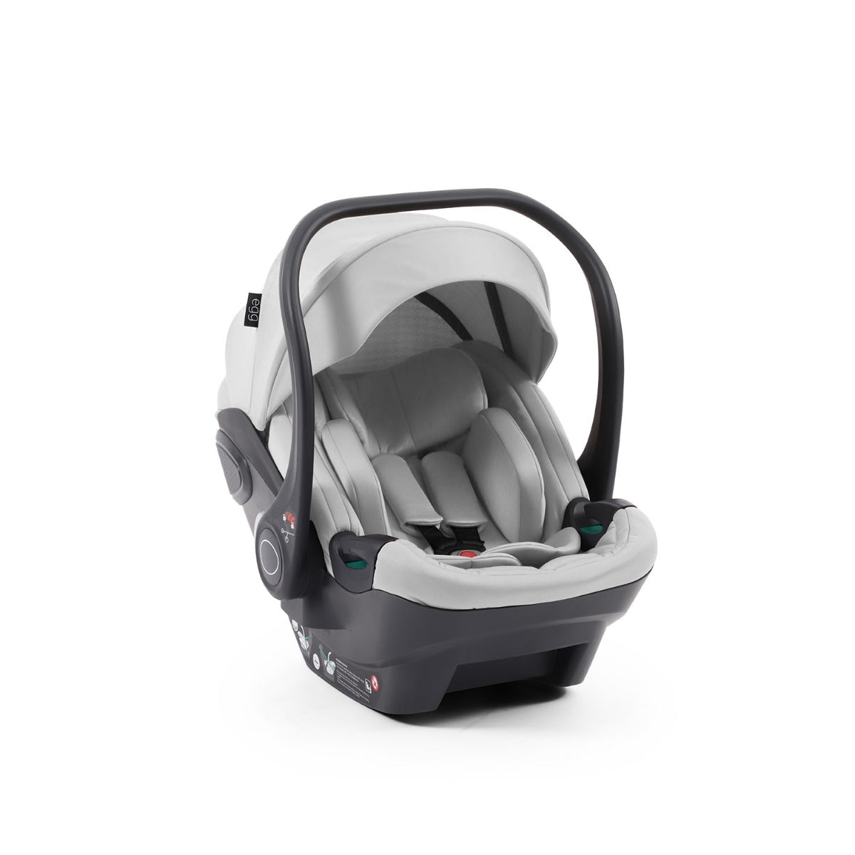 Egg 3 Luxury Shell i-Size Special Edition Travel System Bundle - Houndstooth Silver