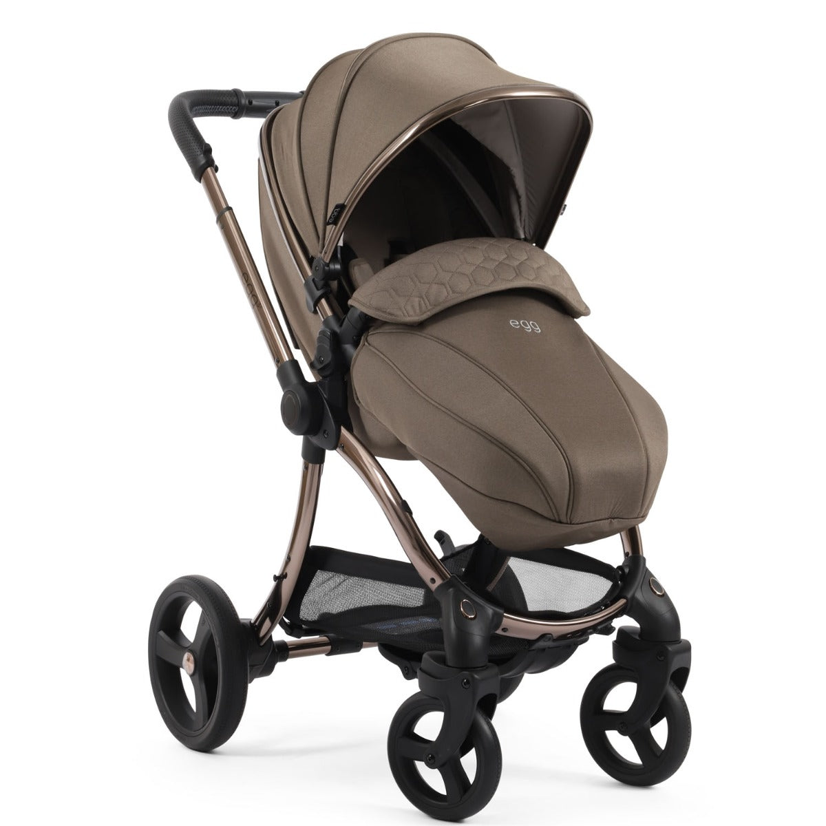 Egg 3 Ultimate Shell 360 Car Seat & Nursery Essentials Bundle - Mink