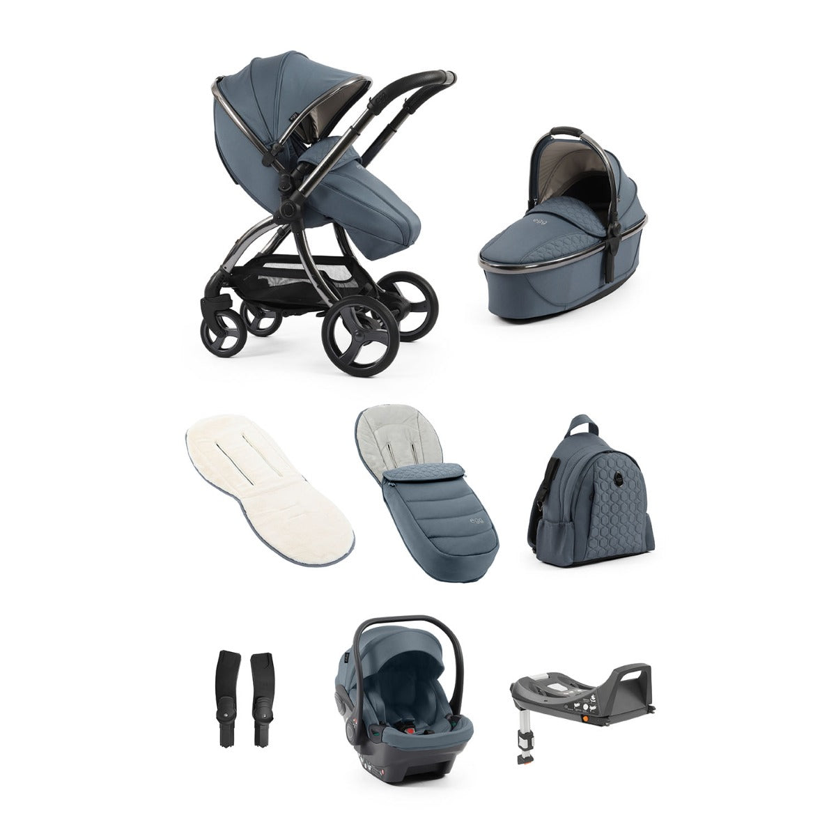 Egg 3 Luxury Shell i-Size Travel System Bundle - Topaz