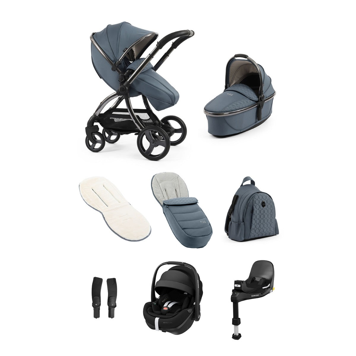 Egg 3 Luxury Maxi-Cosi Pebble 360 Pro2 i-Size Travel System Bundle - Topaz