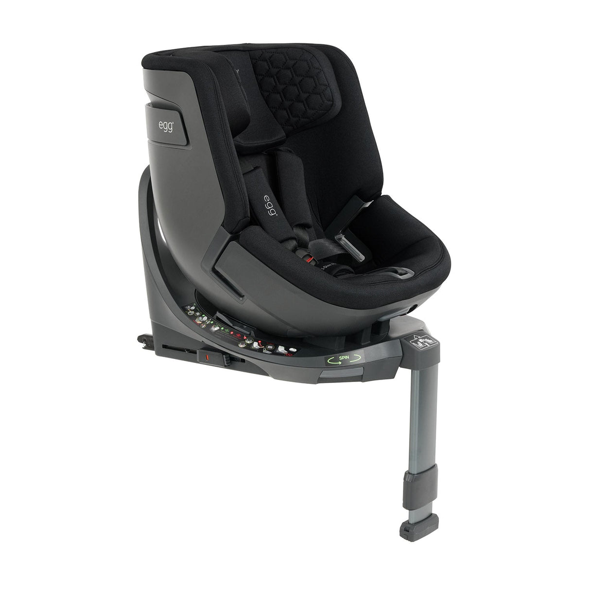 Egg 3 Ultimate Shell 360 Car Seat & Nursery Essentials Bundle - Panther