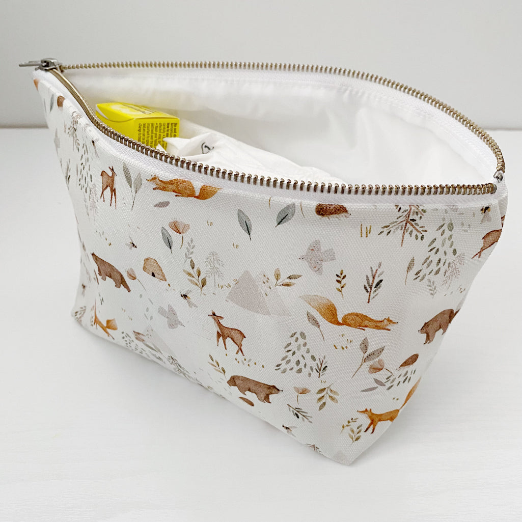 Nappy Wallet - Woodland Animal Print