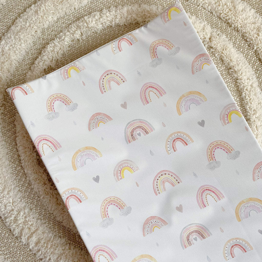 Anti-Roll Wedge Changing Mat - Rainbow Beau