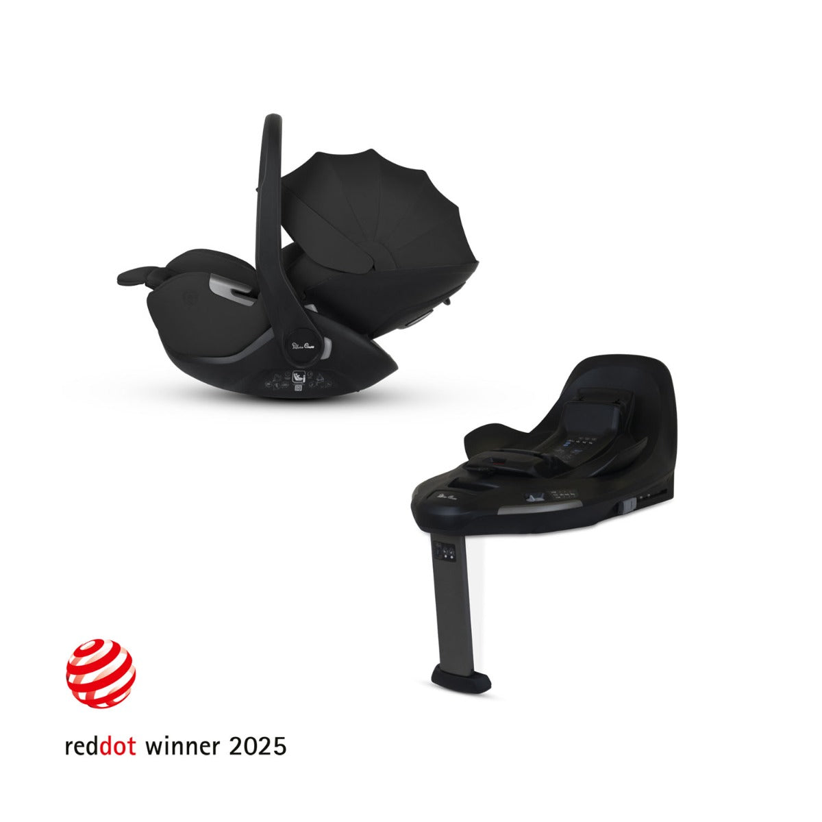 Silver Cross Glide Plus 360 Infant Car Seat & Base Plus 360 - Iconic Black