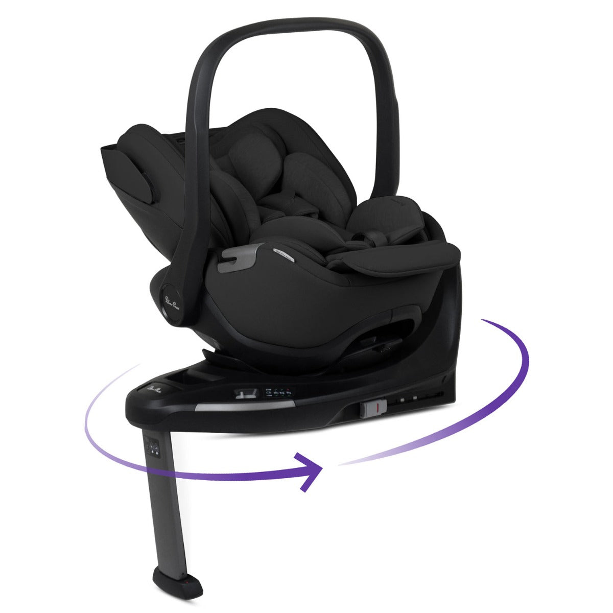 Silver Cross Glide Plus 360 Infant Car Seat & Base Plus 360 - Iconic Black