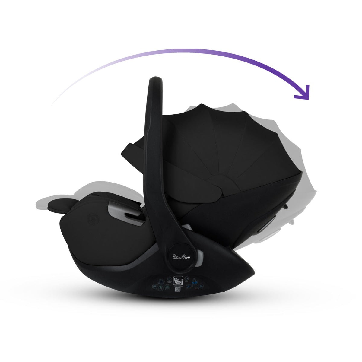 Silver Cross Glide Plus 360 Infant Car Seat & Base Plus 360 - Iconic Black