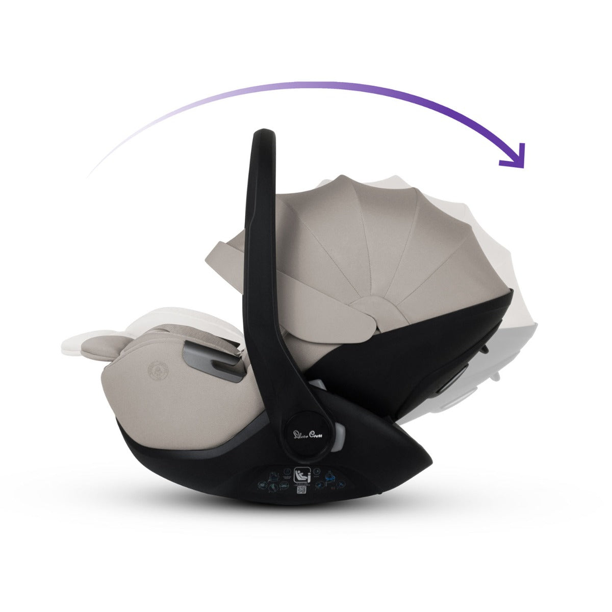 Silver Cross Glide Plus 360 Infant Car Seat & Base Plus 360 - Natural Taupe