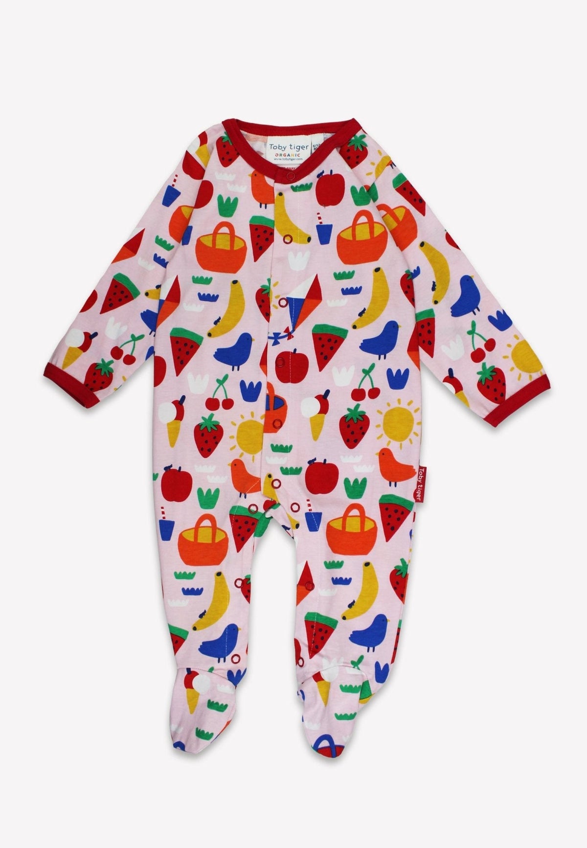 Toby Tiger Organic Picnic Print Baby Gift Set
