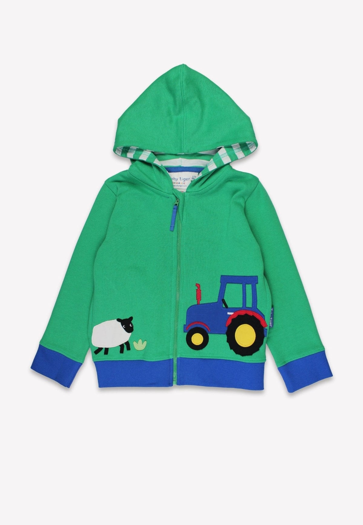 Toby Tiger Organic Hillside Applique Hoodie