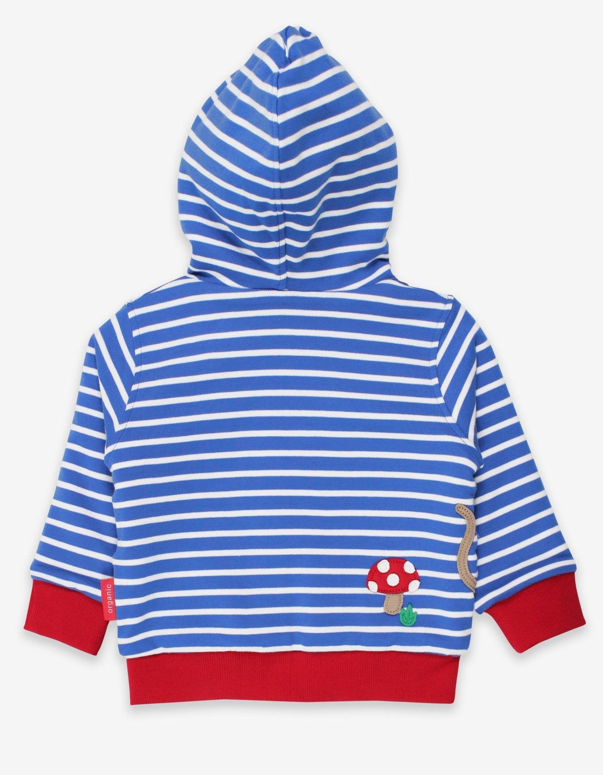 Toby Tiger Organic Mouse and Mushroom Applique Hoodie