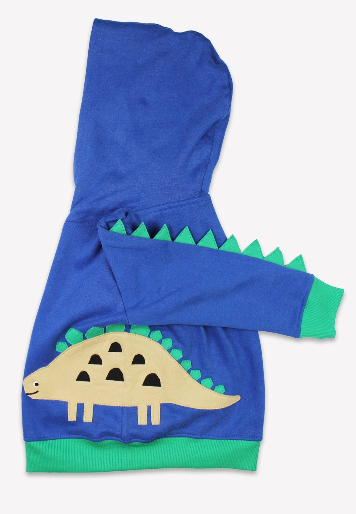 Toby Tiger Organic Tonal Dinosaur Applique Hoodie