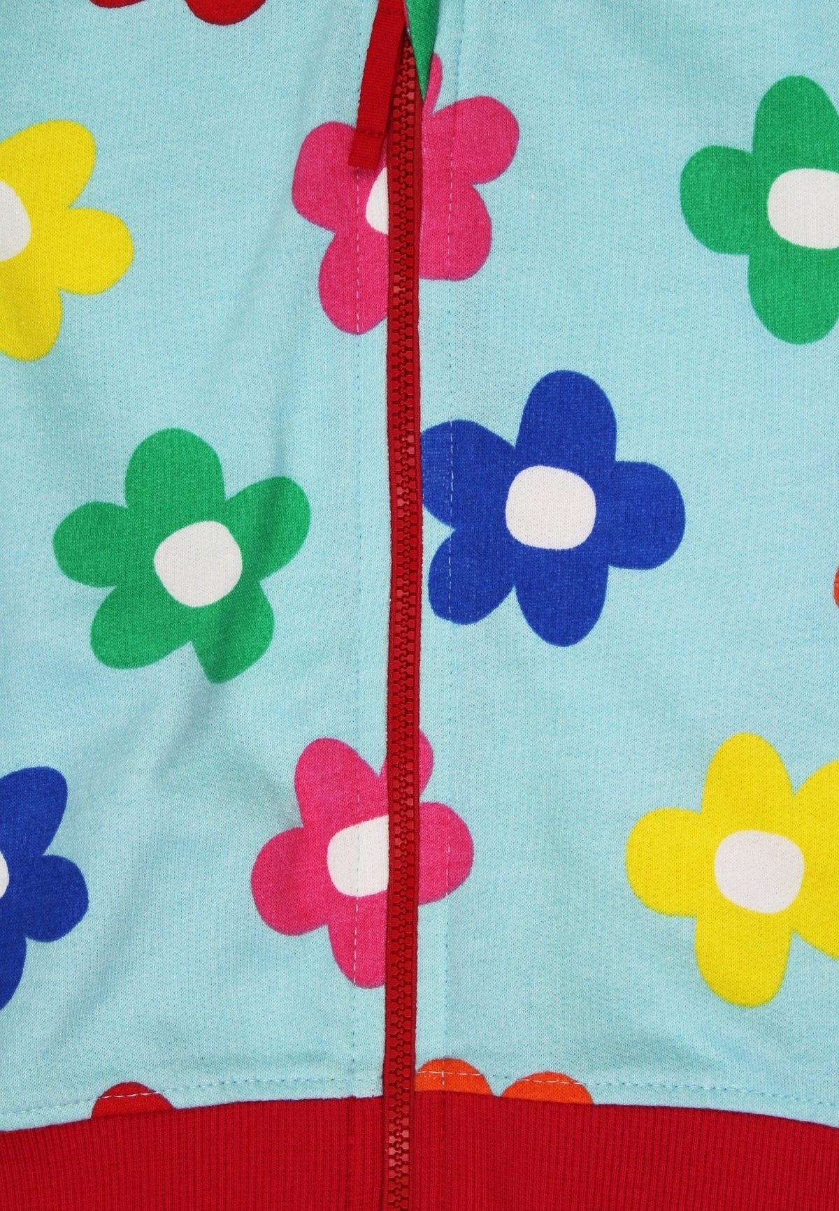 Toby Tiger Organic Rainbow Bloom Print Hoodie