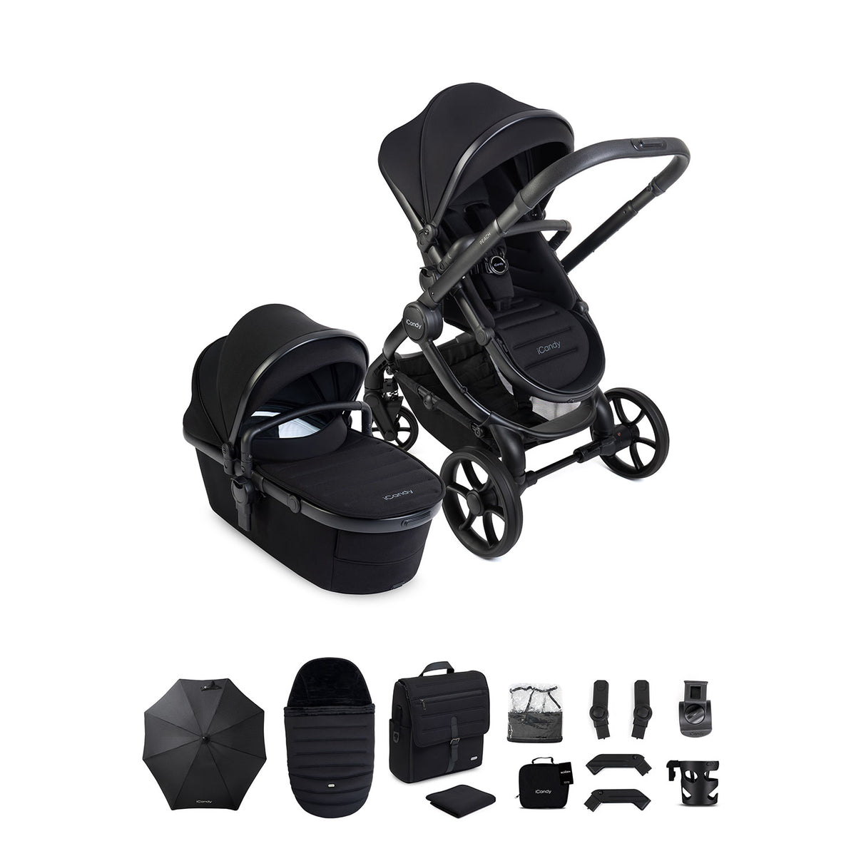 iCandy Peach 8 Complete Accessory Bundle - Black