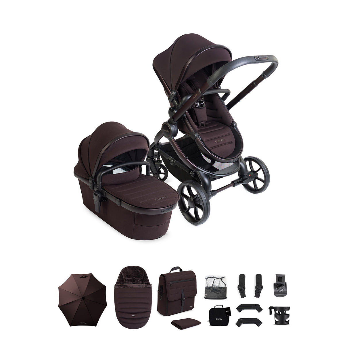 iCandy Peach 8 Editions Complete Accessory Bundle - Coffee Bean