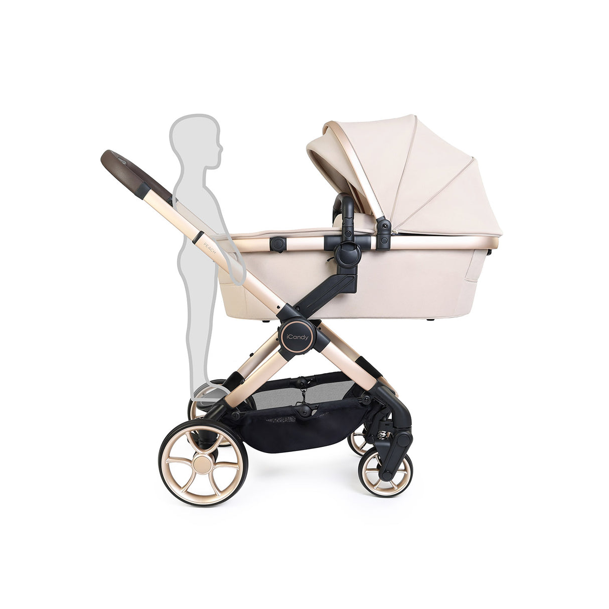 iCandy Peach 8 Editions Maxi-Cosi Cabriofix iSize Car Seat & Base Bundle - Biscotti